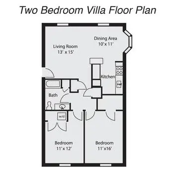 Floorplan of Sunset Home, Assisted Living, Nursing Home, Independent Living, CCRC, Quincy, IL 4