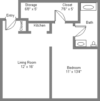 Floorplan of University Village, Assisted Living, Nursing Home, Independent Living, CCRC, Tulsa, OK 1