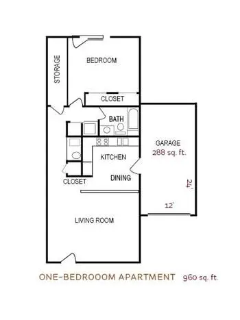 Floorplan of The Villas Senior Care Community, Assisted Living, Nursing Home, Independent Living, CCRC, Sherman, IL 1