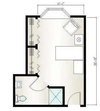 Floorplan of The Villas Senior Care Community, Assisted Living, Nursing Home, Independent Living, CCRC, Sherman, IL 7