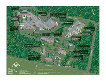 Campus Map of Christian Health Care Center, Assisted Living, Nursing Home, Independent Living, CCRC, Wyckoff, NJ 4