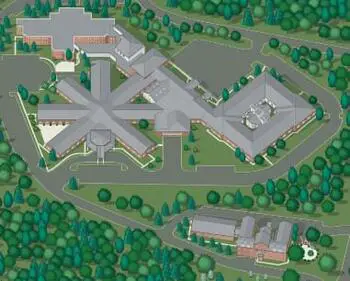 Campus Map of Christian Health Care Center, Assisted Living, Nursing Home, Independent Living, CCRC, Wyckoff, NJ 6