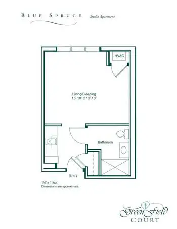 Floorplan of The Green Fields, Assisted Living, Nursing Home, Independent Living, CCRC, Lancaster, NY 3