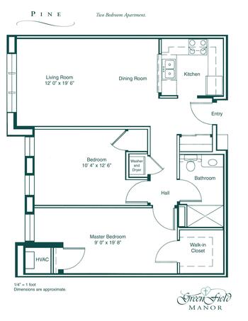 Floorplan of The Green Fields, Assisted Living, Nursing Home, Independent Living, CCRC, Lancaster, NY 10