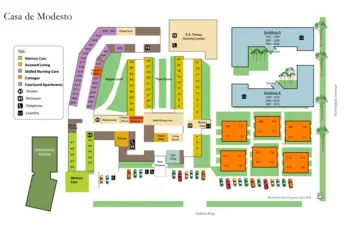 Campus Map of Casa De Modesto, Assisted Living, Nursing Home, Independent Living, CCRC, Modesto, CA 1