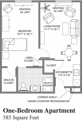 Floorplan of Kingsway Community, Assisted Living, Nursing Home, Independent Living, CCRC, Schenectady, NY 4