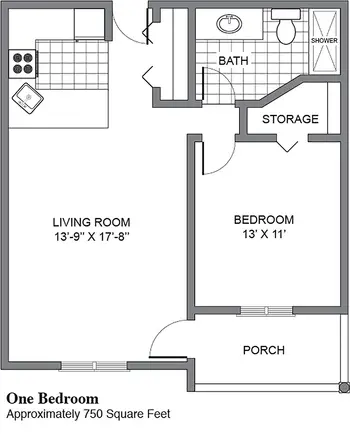 Floorplan of Kingsway Community, Assisted Living, Nursing Home, Independent Living, CCRC, Schenectady, NY 7