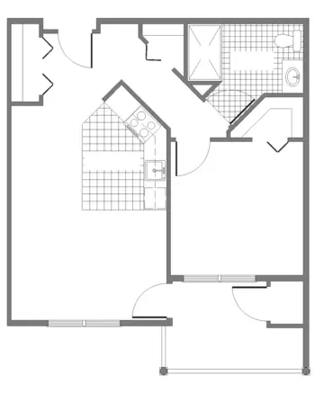 Floorplan of Kingsway Community, Assisted Living, Nursing Home, Independent Living, CCRC, Schenectady, NY 10