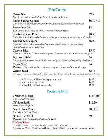 Dining menu of St. John's Meadows, Assisted Living, Nursing Home, Independent Living, CCRC, Rochester, NY 2