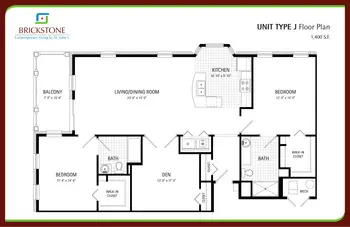 Floorplan of St. John's Meadows, Assisted Living, Nursing Home, Independent Living, CCRC, Rochester, NY 18