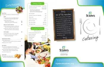 Dining menu of St. John's Meadows, Assisted Living, Nursing Home, Independent Living, CCRC, Rochester, NY 14