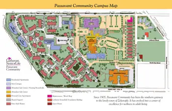 Campus Map of Passavant Community, Assisted Living, Nursing Home, Independent Living, CCRC, Zelienople, PA 1