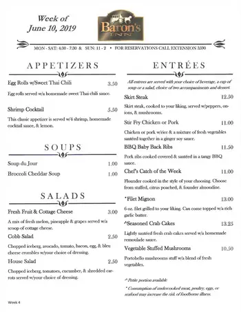 Dining menu of Passavant Community, Assisted Living, Nursing Home, Independent Living, CCRC, Zelienople, PA 6