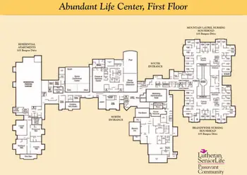 Campus Map of Passavant Community, Assisted Living, Nursing Home, Independent Living, CCRC, Zelienople, PA 2