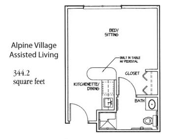 Floorplan of Genacross Lutheran Services Napoleon, Assisted Living, Nursing Home, Independent Living, CCRC, Napoleon, OH 2