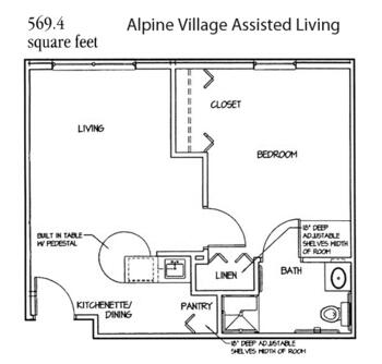 Floorplan of Genacross Lutheran Services Napoleon, Assisted Living, Nursing Home, Independent Living, CCRC, Napoleon, OH 1