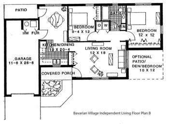 Floorplan of Genacross Lutheran Services Napoleon, Assisted Living, Nursing Home, Independent Living, CCRC, Napoleon, OH 4