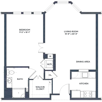 Floorplan of Huntington at Nashua, Assisted Living, Nursing Home, Independent Living, CCRC, Nashua, NH 4