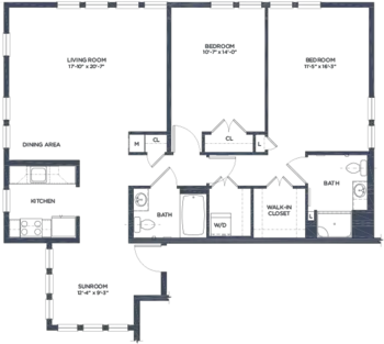 Floorplan of Huntington at Nashua, Assisted Living, Nursing Home, Independent Living, CCRC, Nashua, NH 12
