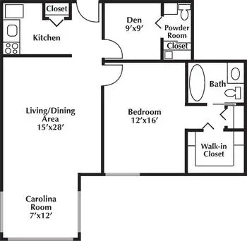 Floorplan of Plantation Estates, Assisted Living, Nursing Home, Independent Living, CCRC, Matthews, NC 1