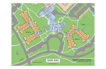 Campus Map of Lions Gate, Assisted Living, Nursing Home, Independent Living, CCRC, Voorhees, NJ 1