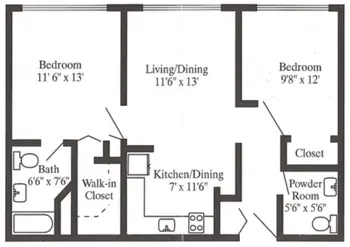 Floorplan of Schmitt Woodland Hills, Assisted Living, Nursing Home, Independent Living, CCRC, Richland Center, WI 3