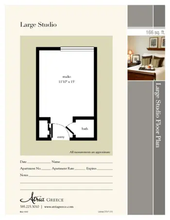 Floorplan of Atria Greece, Assisted Living, Rochester, NY 2