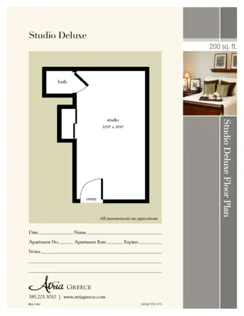 Floorplan of Atria Greece, Assisted Living, Rochester, NY 3
