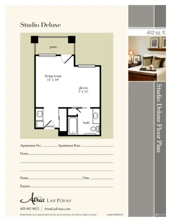 Floorplan of Atria Las Posas, Assisted Living, Camarillo, CA 2