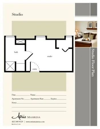 Floorplan of Atria Manresa, Assisted Living, Annapolis, MD 1