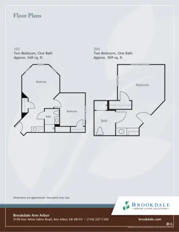 Floorplan of Brookdale Ann Arbor, Assisted Living, Ann Arbor, MI 1