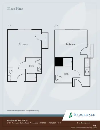 Floorplan of Brookdale Ann Arbor, Assisted Living, Ann Arbor, MI 2