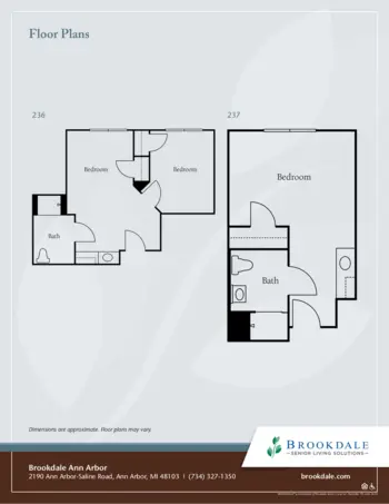 Floorplan of Brookdale Ann Arbor, Assisted Living, Ann Arbor, MI 5