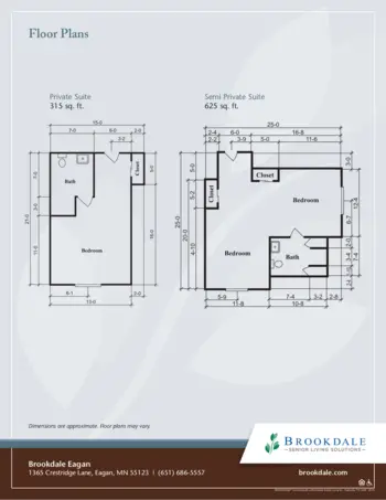 Floorplan of Brookdale Eagan, Assisted Living, Memory Care, Eagan, MN 1
