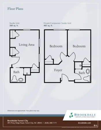 Floorplan of Brookdale Forest City, Assisted Living, Forest City, NC 2