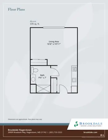Floorplan of Brookdale Hagerstown, Assisted Living, Hagerstown, MD 2