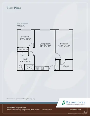 Floorplan of Brookdale Hagerstown, Assisted Living, Hagerstown, MD 4