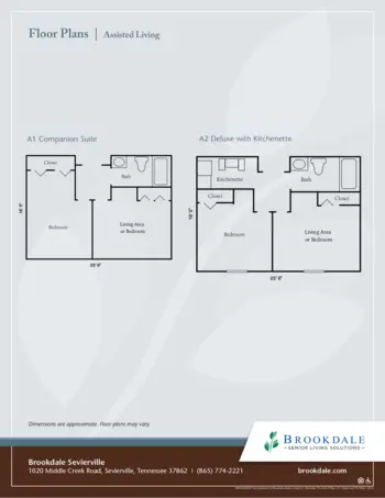 Floorplan of Brookdale Sevierville, Assisted Living, Sevierville, TN 1