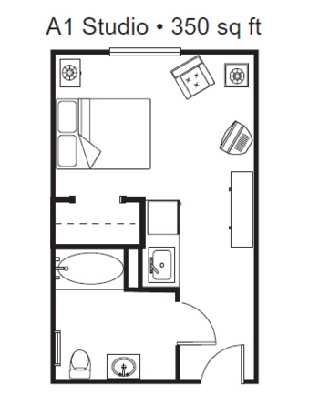 Floorplan of Cedar Village Assisted Living & Memory Care, Assisted Living, Memory Care, Salem, OR 1