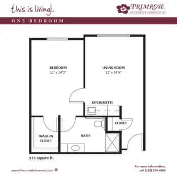 Floorplan of Duluth Primrose, Assisted Living, Duluth, MN 2