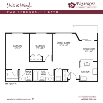 Floorplan of Duluth Primrose, Assisted Living, Duluth, MN 4