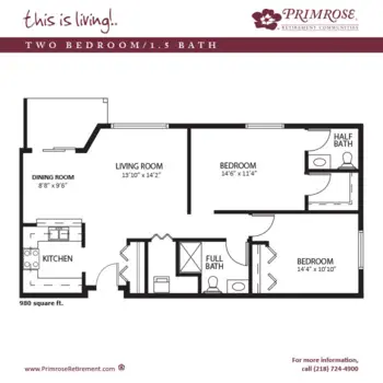 Floorplan of Duluth Primrose, Assisted Living, Duluth, MN 5