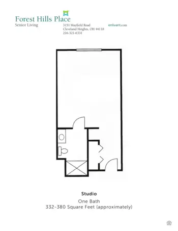 Floorplan of Forest Hills Place, Assisted Living, Cleveland Heights, OH 1