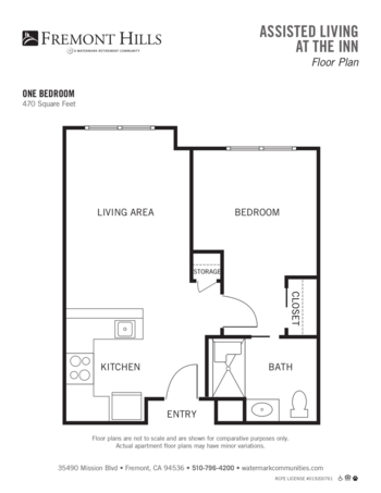 Floorplan of Fremont Hills, Assisted Living, Fremont, CA 3