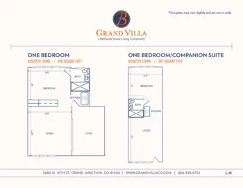 Floorplan of Grand Villa Assisted Living, Assisted Living, Grand Junction, CO 2