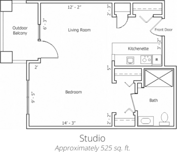 Floorplan of Hearthstone at Murrayhill, Assisted Living, Beaverton, OR 1