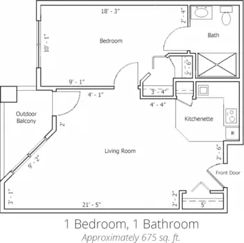Floorplan of Hearthstone at Murrayhill, Assisted Living, Beaverton, OR 2