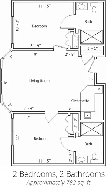 Floorplan of Hearthstone at Murrayhill, Assisted Living, Beaverton, OR 5