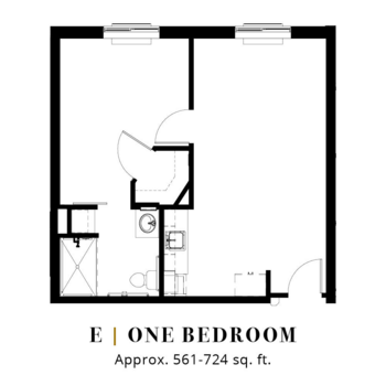 Floorplan of Legend at Fort Worth, Assisted Living, Fort Worth, TX 8