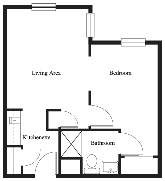 Floorplan of Mason Wright, Assisted Living, Springfield, MA 1
